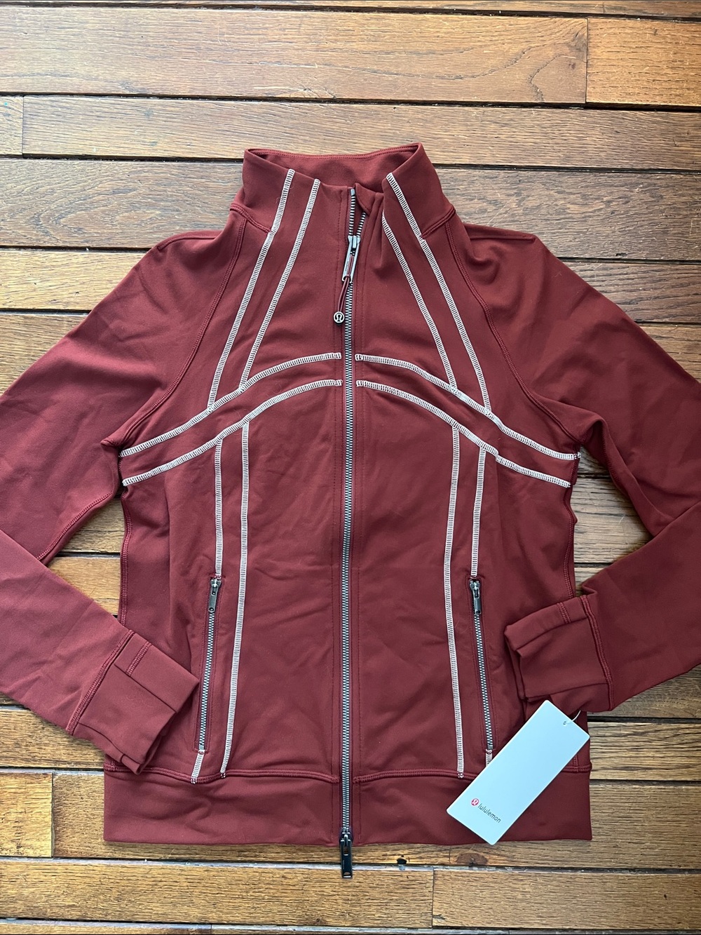 Lululemon Rockwood Red Define Track Jacket Oversized Fit Size 4 NWT